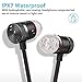 Bluetooth Headphones,ownta Wireless Headphones Magnetic Bluetooth Earbuds,Snug Fit for Running with Mic,Compatible iPhone/Samsung/Android Smartphone/iPad (CVC 6.0 Noise Cancelling Mic,aptX Stereo)thumb 3