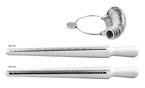 SE JT109-2 Premium Metal Ring Stick and Sizer Set