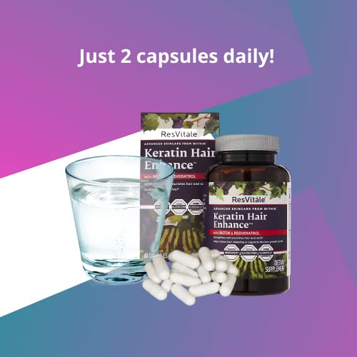 ResVitale Keratin Hair Enhance Hydrolyzed Keratin Complex for Hair