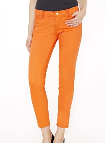 Apple Bottoms Junior Cut Women's Jeans- Orange - 5/6