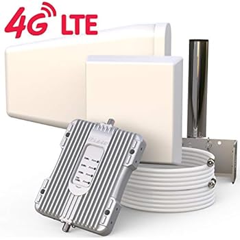 SolidRF Cell Phone Booster for Home Office | All U.S. Carriers - Verizon, AT&T, T-Mobile, Sprint & More | Buildingforce 4G K1 Kit Cellular Signal Booster Supports 8000 SQ Ft