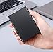 RFID Credit Card Holder for Women or Men, Slim RFID Blocking Credit Card Wallets, Stainless Steel Credit Card Protector for Holding Debit Cards and ID Cards (Black)