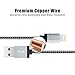 Charging Cord, Marchpower Durable Nylon Braided Charging Wire Fast Charging & Syncing Lightning to USB Cable for iPhone 7 6s 6Plus 6 5s 5c 5 iPad Pro Air iPod 2 Pack 6FT (Silver Black)