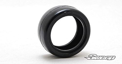 Sweep Racing 1/10th Scale Mini 25deg Soft Compound Rubber Tires (4pcs) Fit 60mm Diatmer Wheels SWP725