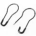 Pengxiaomei 1000 Pcs Bulb Pin, Metal Black Safety Gourd Pins, Calabash Pin Bead Needle Pins DIY Home Accessories, Suitable for The Tailor