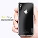 iPhone X Case,Clear Thin Hybrid Cute Armor Slim Hard Back Defender Flexible TPU Bumper Non Slip Non Bulky Full Body Shockproof Resistant Protective Cover for Apple iPhone X, 10 Phone 2017, Crystal
