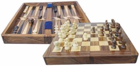 Ajedrez y backgammon en caja de madera: Amazon.es: Jardín