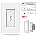 Smart Light Switch,Wi-Fi Switch In-wall Wireless Switch Compatible With Amazon Alexa,Remote Control Your Fixtures From Anywhere,Timing Function,Overload Protection,No Hub Required