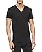 Calvin Klein Men's Undershirts Cotton Classics 3 Pack Slim Fit V Neck Tshirts, Black, Large