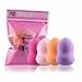 Sankuwen 4PCs Pro Beauty Flawless Makeup Blender Foundation Puff Multi Shape Sponges Random Color