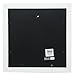 Gallery Solutions Wall Mount or Tabletop Picture Frame with Double Mat, 12x12 Matted To 8x8, White