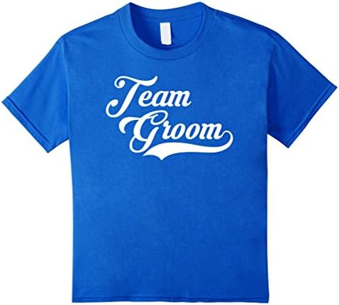 Kids Team Groom T-Shirt Wedding T Shirt 10 Royal Blue