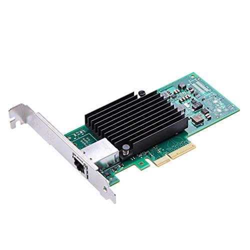 ipolex 10Gb Network Card, 1x RJ45 Port, 10GbE NIC Compare to Intel X550-T1, Support Windows Server/Windows/Linux/VMware (Not Support Mac OS, Bypass Mode)