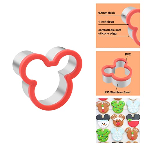Mickey Mouse Cookie Cutter, Metal Mickey Mouse Sandwich Cutter for