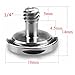 RAYSUN SN-150555 3 Pack Camera 1/4 Inch D Shaft D-Ring Screw Adapter for Camera Tripod Qrs Quick Release Plate