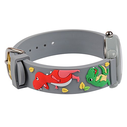 Venhoo Kids Watches 3D Cute Cartoon Waterproof Silicone Children Wrist Watches Time Teacher Gift for Boys Little Child (Gray Dragon)