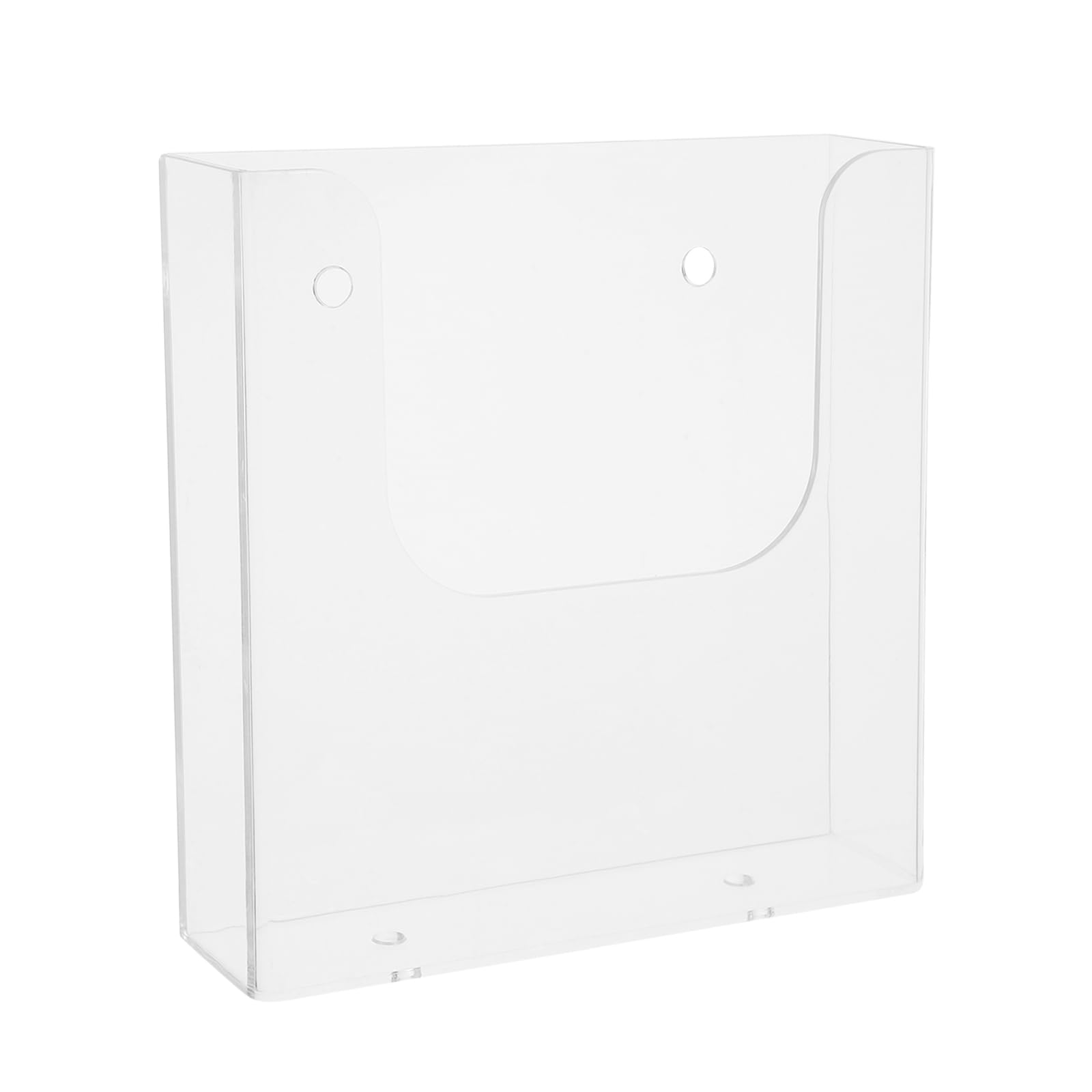 FOMIYES Wall-Mounted Transparent Plastic Document Organizer, a5 File Holder with Rounded Edges for Safe Use, Ideal for Brochures, Flyers, Papers, and Office Desk Storage