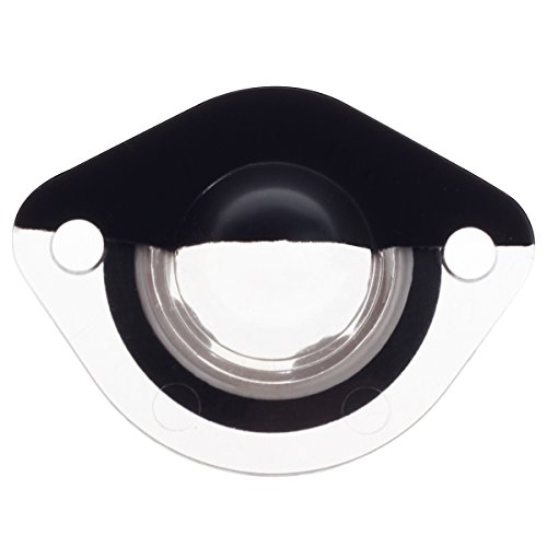 HERCOO License Plate Light Lens w/ LED Bulbs Aftermarket Replacement for 1994-2004 Ford Mustang (Qty:2, White)