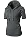 H2H Womens Comfy Regular Fit Short Sleeve Sweatshirt Hoodie Tops in 16 Colors