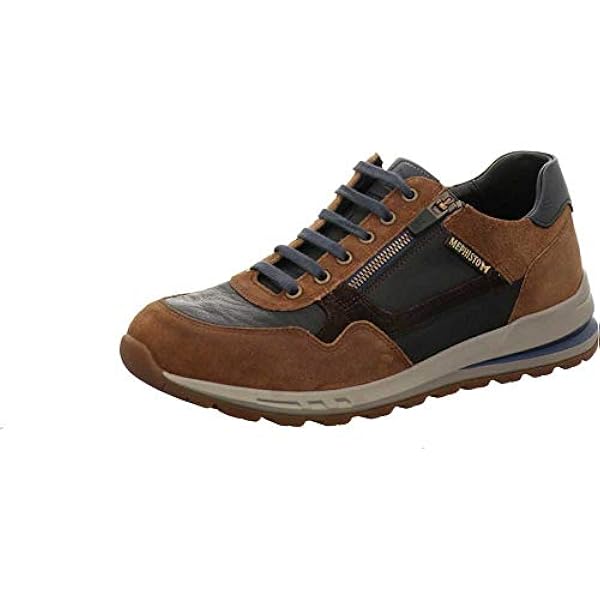 Mephisto heren sportieve veterschoen donker bruin - Olthuis Schoenen