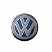 ESC EDP525FBA 2 Pieces Car Key Logo Auto Emblems Dia:1.4cm Car Styling Sticker, Blue Color for VW Golf Rabbit Bora Polo Touran Tiguan Jetta Passat