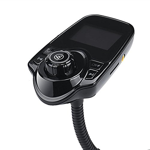 Creazy Car Kit Handsfree Wireless Bluetooth FM Transmitter MP3 Player USB LCD Modulator (Red)