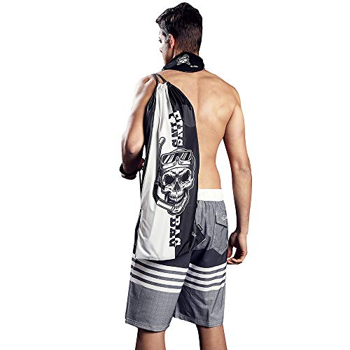 Hiturbo Scuba Gear Bag-Fin Drawstring Backpack Gear Bag for Snorkeling Diving Swimming Fins 29.5"x13.8"