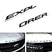 8-letter/set Matte Black Finish Front Hood 3D Letters Stickers Fit For 2011-up Ford Explorer