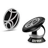 ESYWEN UltraSlim Magnetic Cell Phone Holder | Dashboard Mount | Universal Design | iPhone 7 / 6 / 5 Galaxy S7 / S6 Black