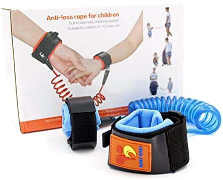 Switol Child Anti Lost Belt, Velcro Wrist link, Skin Friendly safety strap for kids ,up to 59 inches/1.5 M( blue )