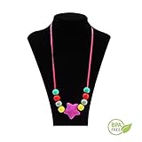 V-TOP Silicone Baby Teething Necklace or Bracelet Rainbow Chewable Baby Teether Toys