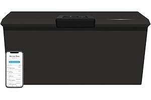 LOXX BOXX PARCEL PERFECT Loxx Boxx Smart Parcel Package Locker, LTE Cellular Mail Lock Box w/Wi-Fi and Bluetooth, Safe, Private Mailbox Locking Box for Deliveries, Black, XL