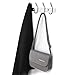 HOMEIDEAS Coat Hook Rack Wall Mounted 11-Inch Brushed Nickel SUS304 Stainless Steel Bath Towel Hook Coat Rail Double 4 Hooks