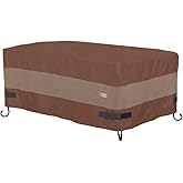 DUCKCOVERS Ultimate Waterproof 56 Inch Rectangular Fire Pit Cover, Outdoor Firepit Cover