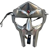 AYLIN OVERSEAS Gladiator Doom Face Mask Handmade Armor Helmet Costume Mask Re-Enactment for Adult | Steel Roman Gladiator Helmet Face Mask MF Doom MASK Silver