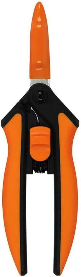 Fiskars Softouch Micro-Tip Pruning Snip, Non-Coated Blades, Orange/Black (399240-1003) : Garden & Outdoor