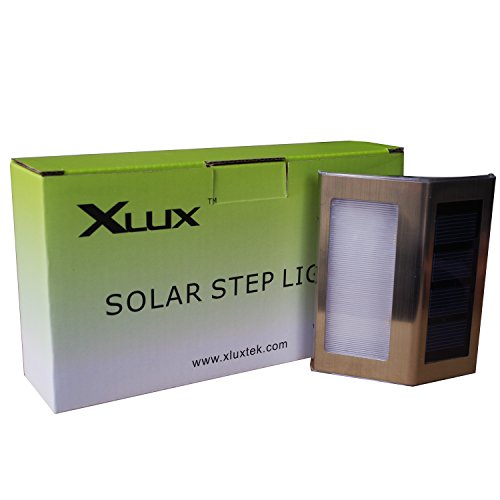 [White Light] Solar Lights for Steps Decks Yard Stairs Fences, LED lamp, Outdoor Waterproof, 6 Pack - Thumbnail 7