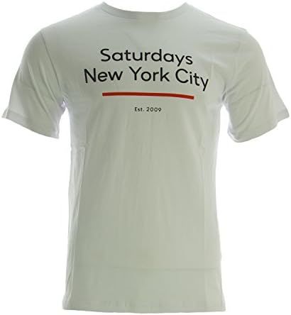 Saturdays NYC Men's Standard Underline Tee X-Large White