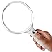 Fancii Large LED Lighted Handheld 2X Magnifier with 3.5X Zoom, 5.5 Inches Oversized Illuminated Magnifying Glass with Light