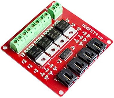 Four Channel 4 Route MOSFET Button IRF540 V2.0+ MOSFET Switch Module Arduino(Multicolor) by camellia