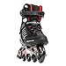 Rollerblade Zetrablade Skate - 4x80mm/84A Wheels - SG 5 Performance Bearings - Black/Red - US Men's 9 (27.0)