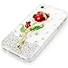 eFuture Rose Handmade 3D Fashion Bling Diamond Luxury crystal rhinestone hard cover case fit for iphone4 4G 4S +eFuture's nice Keyring