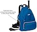 LISH Game Point Tennis Backpack w/ Shoe Compartment - Racket Holder Equipment Bag for Tennis, Racquetball, Squash