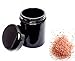 ultravioLeaf 250 ml (8.5 fl oz) Tall Black Ultraviolet Glass Herb Storage Jar - Airtight Stash Container