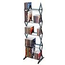 Atlantic Mitsu 130 CD/90 DVD/BluRay/Games 5-Tier Media Rack Smoke