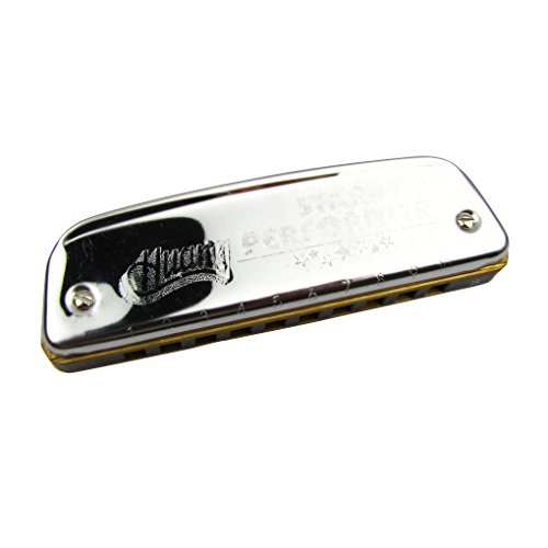 Huang Boat-Shaped Harmonica Key of D 10 Holes 20 Tone Blues Harp