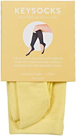 Keysocks Light Fabric Knee High No Show Socks