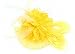 Anita Women's Fascinators Small Hairpin Feather hat (One Size, Yellow)