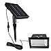 findyouled Solar Flood lights Outdoor Landscape Lighting 60LED/120Lumen Cast Aluminium Wall/In-ground Lights, 2-in-1 Adjustable Light with a 16.4ft Cable, Auto On/Off (Warm White)