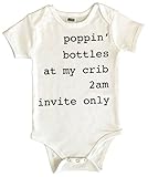CHUBS POPPIN BOTTLES, Unisex Baby Bodysuit & Funny Baby Shower Gift, MADE IN THE USA